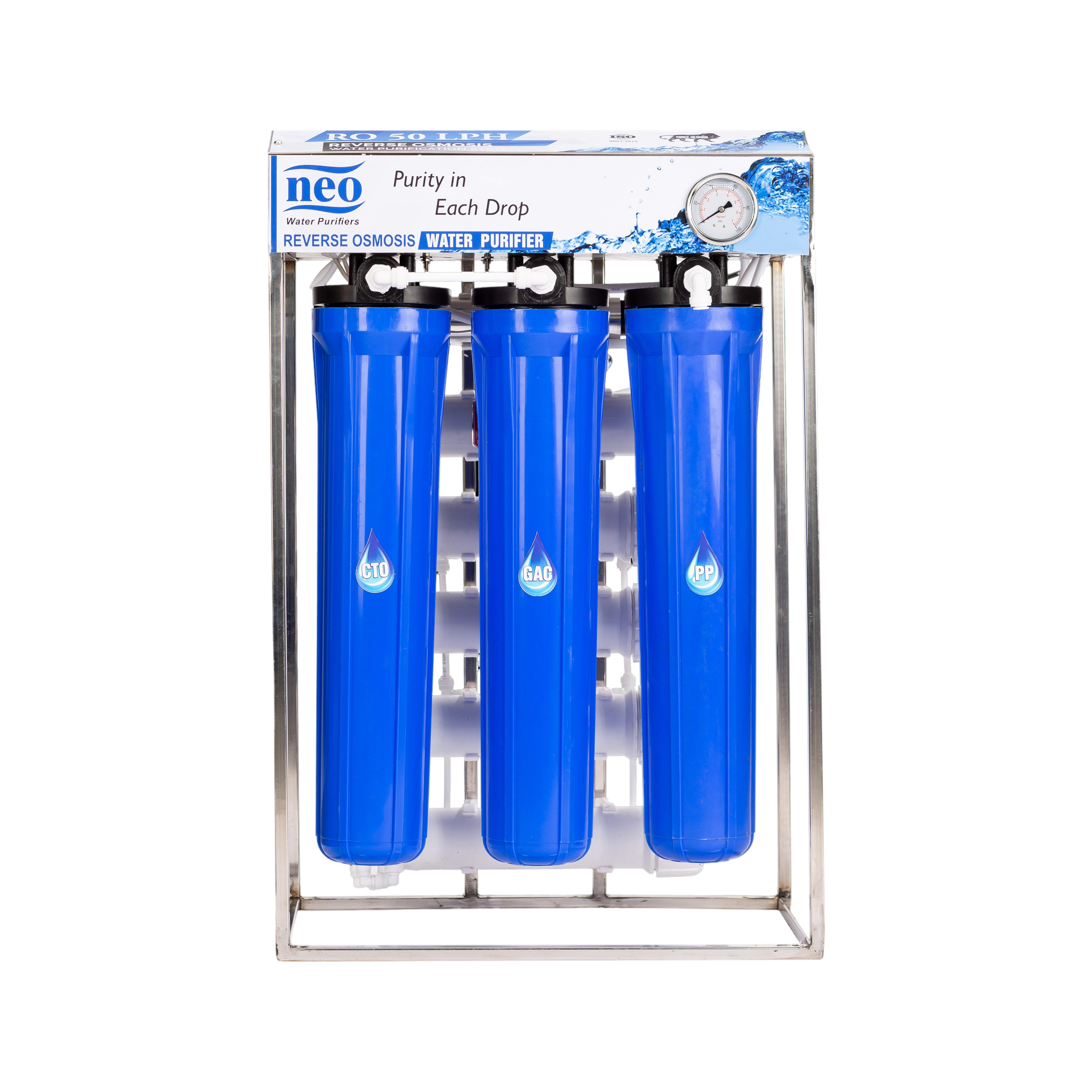 50 LPH RO + UV water purifier